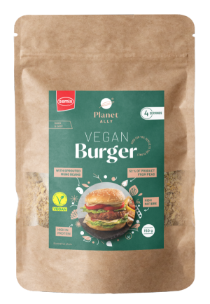 Burger Planet ALLY 150g small png | Vegan Mince